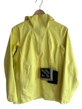 NWT Arc’teryx Venda Anorak Women's S Gore-Tex Zenith Yellow Hooded Rain Jacket